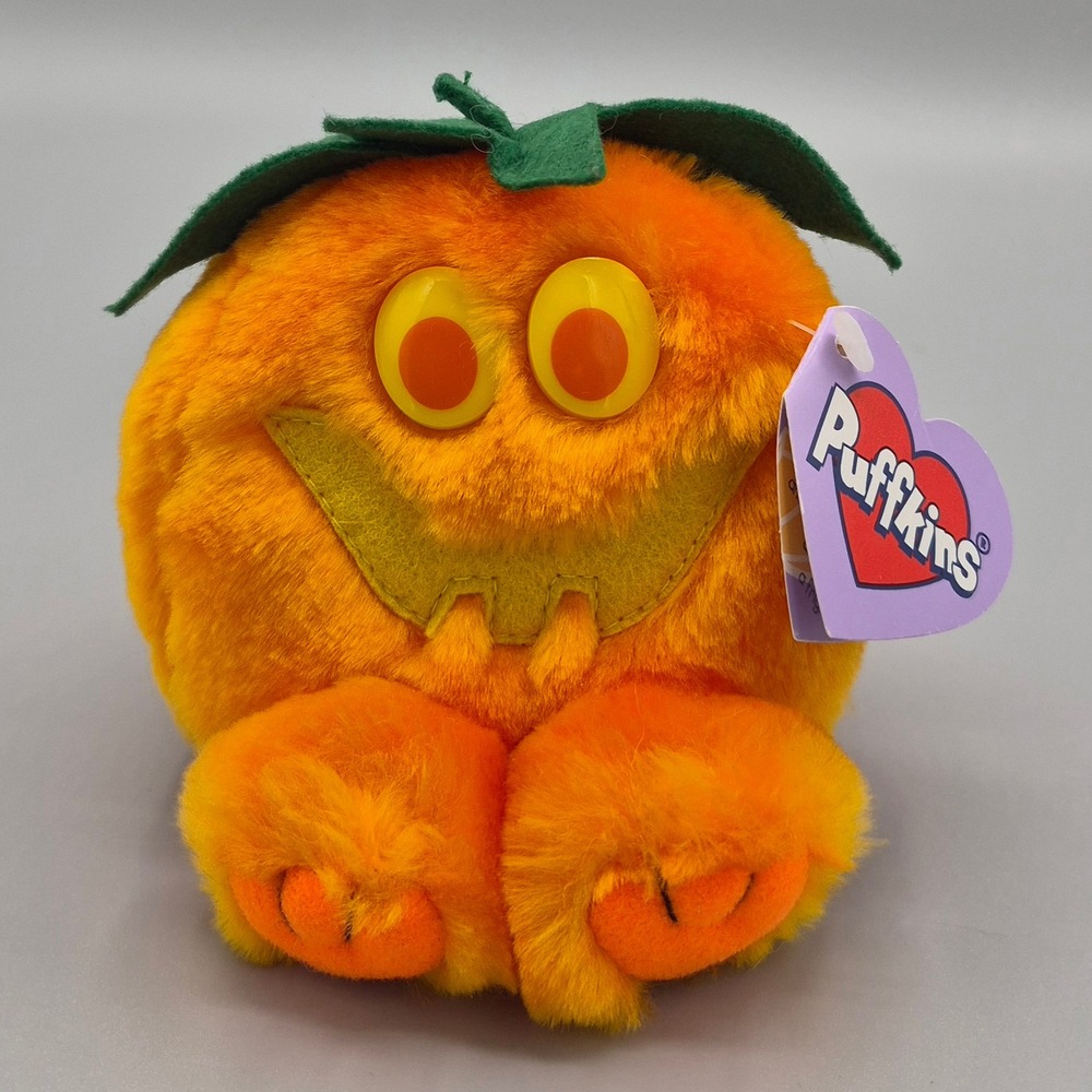 Puffkins Jack the Pumpkin Halloween Plush 1999 Limited Edition Swibco 6696 NWT